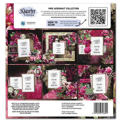 3Quarters Designs - Mrs Aeronaut Collection - 12"x12" Pack