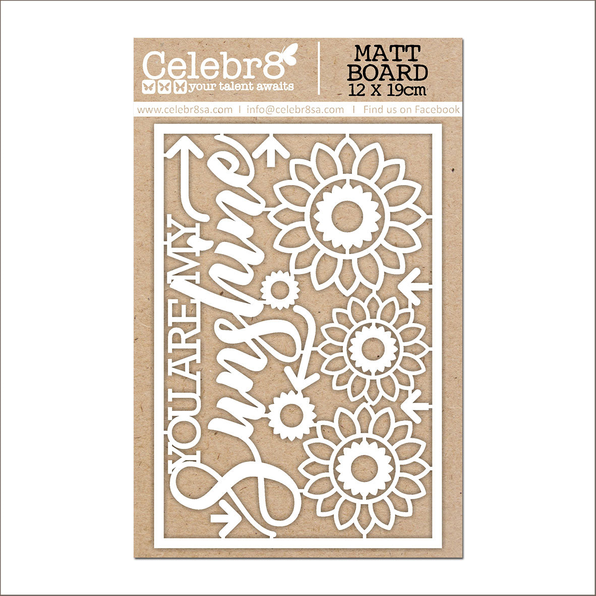 Celebr8 - Sunlit Moments - You Are My Sunshine - Chipboard Elements