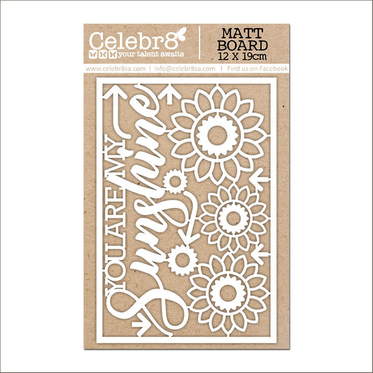 Celebr8 - Sunlit Moments - You Are My Sunshine - Chipboard Elements