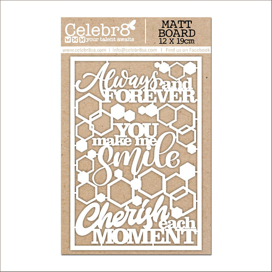 Celebr8 - Sunlit Moments - Always & Forever - Chipboard Elements