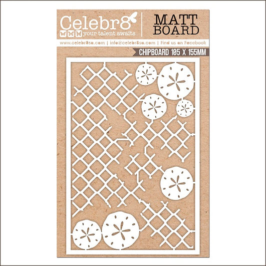 Celebr8 - Sunkissed - Net & Sand Dollars - Chipboard Elements