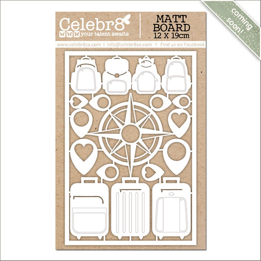 Celebr8 - Chasing Adventure - Chipboard Elements