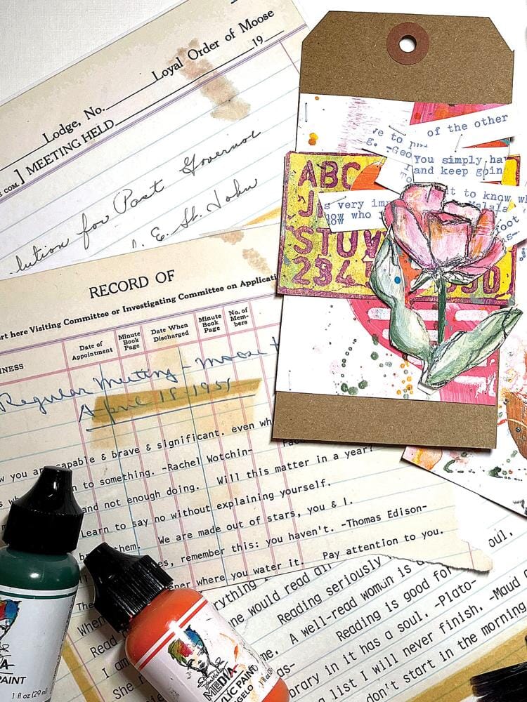 Dina Wakley Media Typed Ledgers - Set 2
