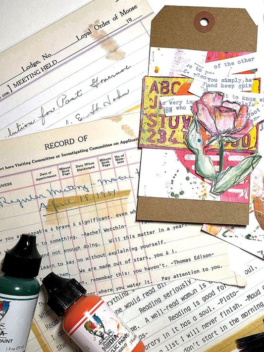 Dina Wakley Media Typed Ledgers - Set 2