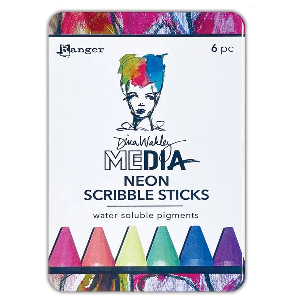 Dina Wakley Media 6pk Neon Scribble Sticks #4