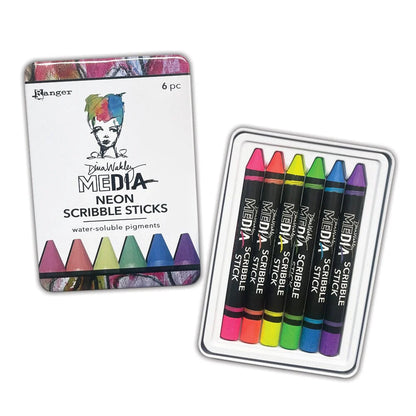 Dina Wakley Media 6pk Neon Scribble Sticks #4