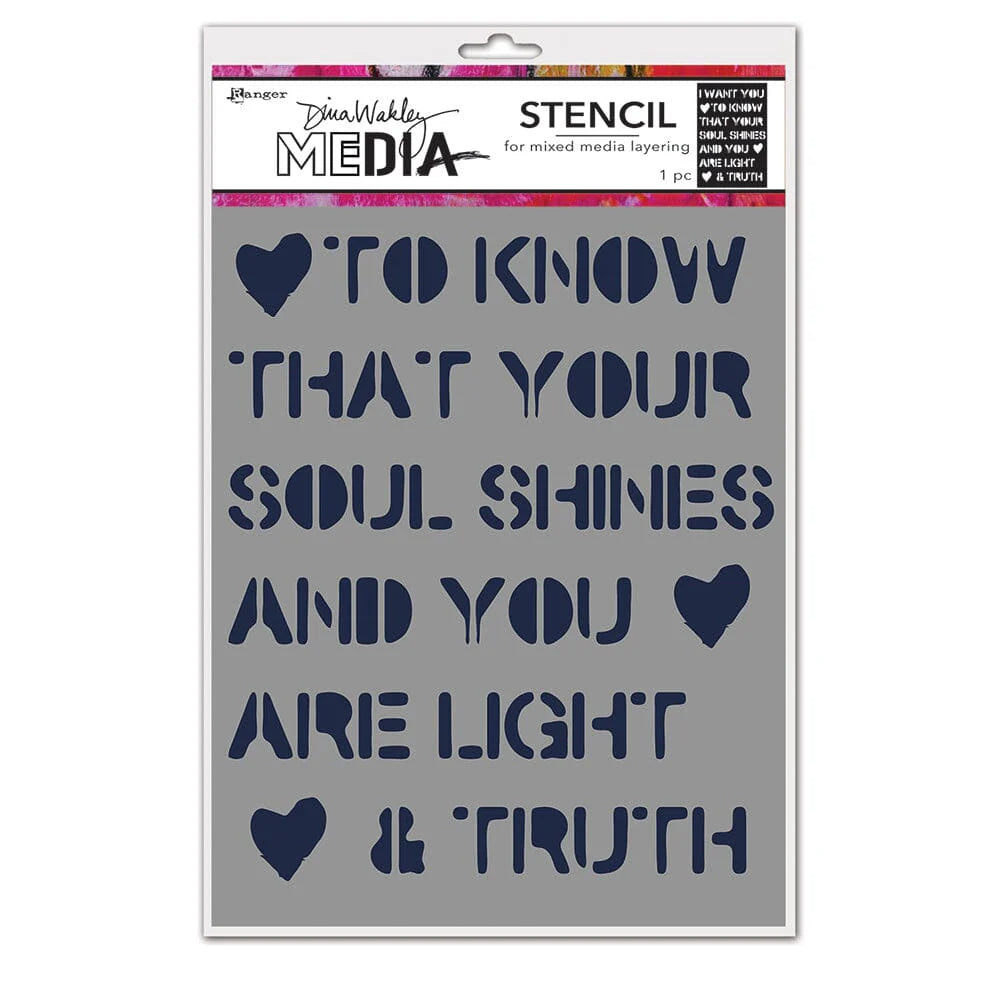 Dina Wakley Media Stencils Soul Shines
MDS69263