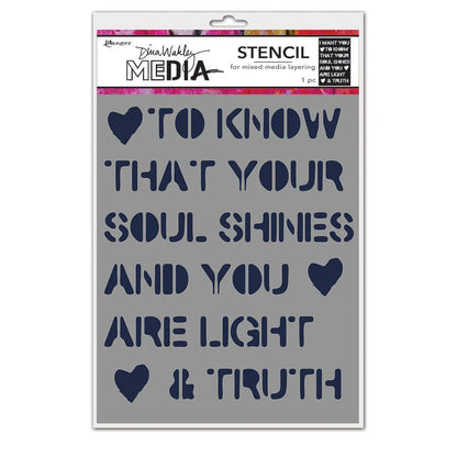 Dina Wakley Media Stencils Soul Shines
MDS69263