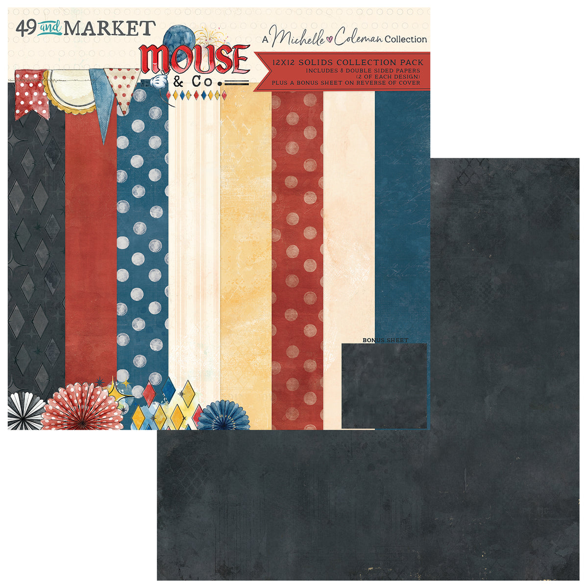 Mouse & Co. 12x12 Solids Collection Pack by Michelle Coleman