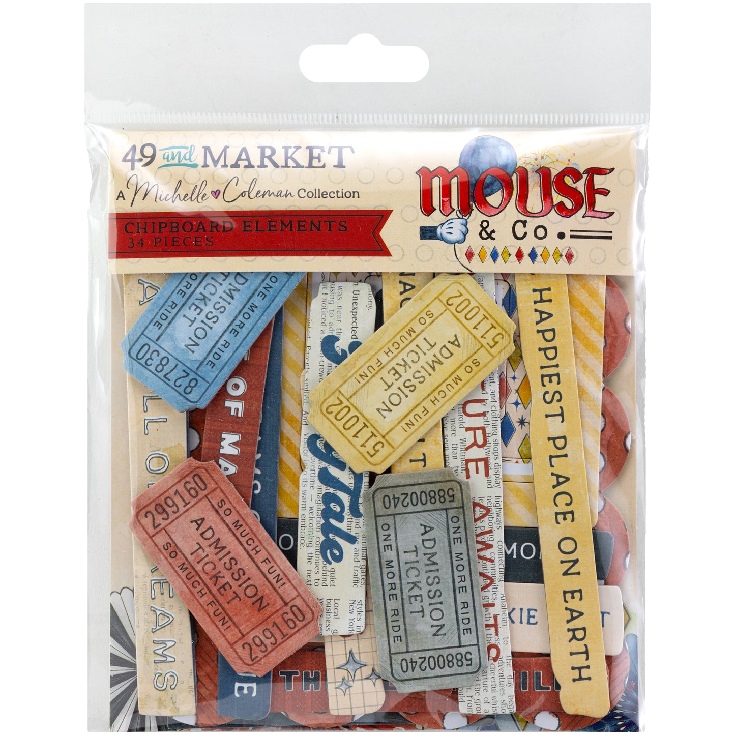 Mouse & Co. Chipboard Elements by Michelle Coleman