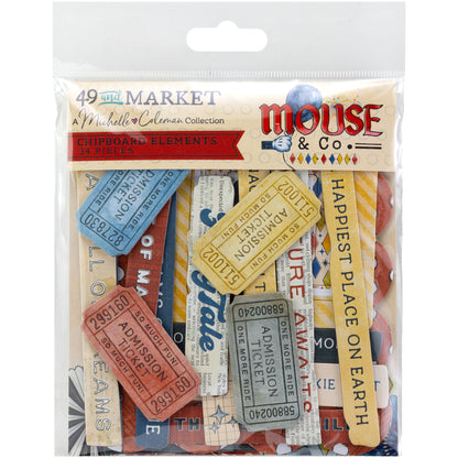 Mouse & Co. Chipboard Elements by Michelle Coleman