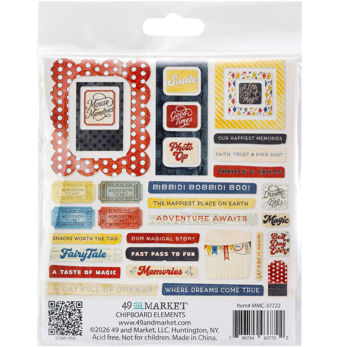 Mouse & Co. Chipboard Elements by Michelle Coleman