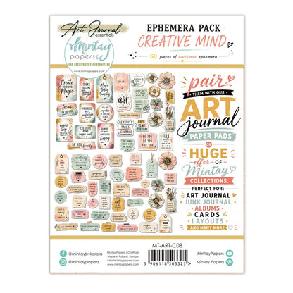 Art Journal Ephemera Pack - Creative Mind