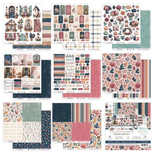 Mintay Papers – Cozy Days 12" x 12" Collection Set