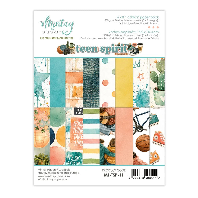 Mintay Papers - Teen Spirit - 6"x8" Add-on Paper Pack
