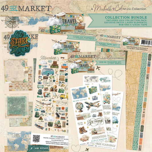 49 and Market - Travel Diaries 12x12 Collection Bundle by Michelle Coleman