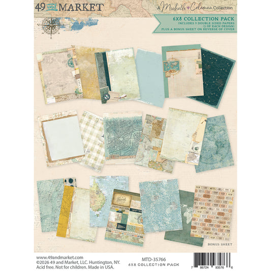 49 and Market - Travel Diaries 6x8" Collection Pack by Michelle Coleman