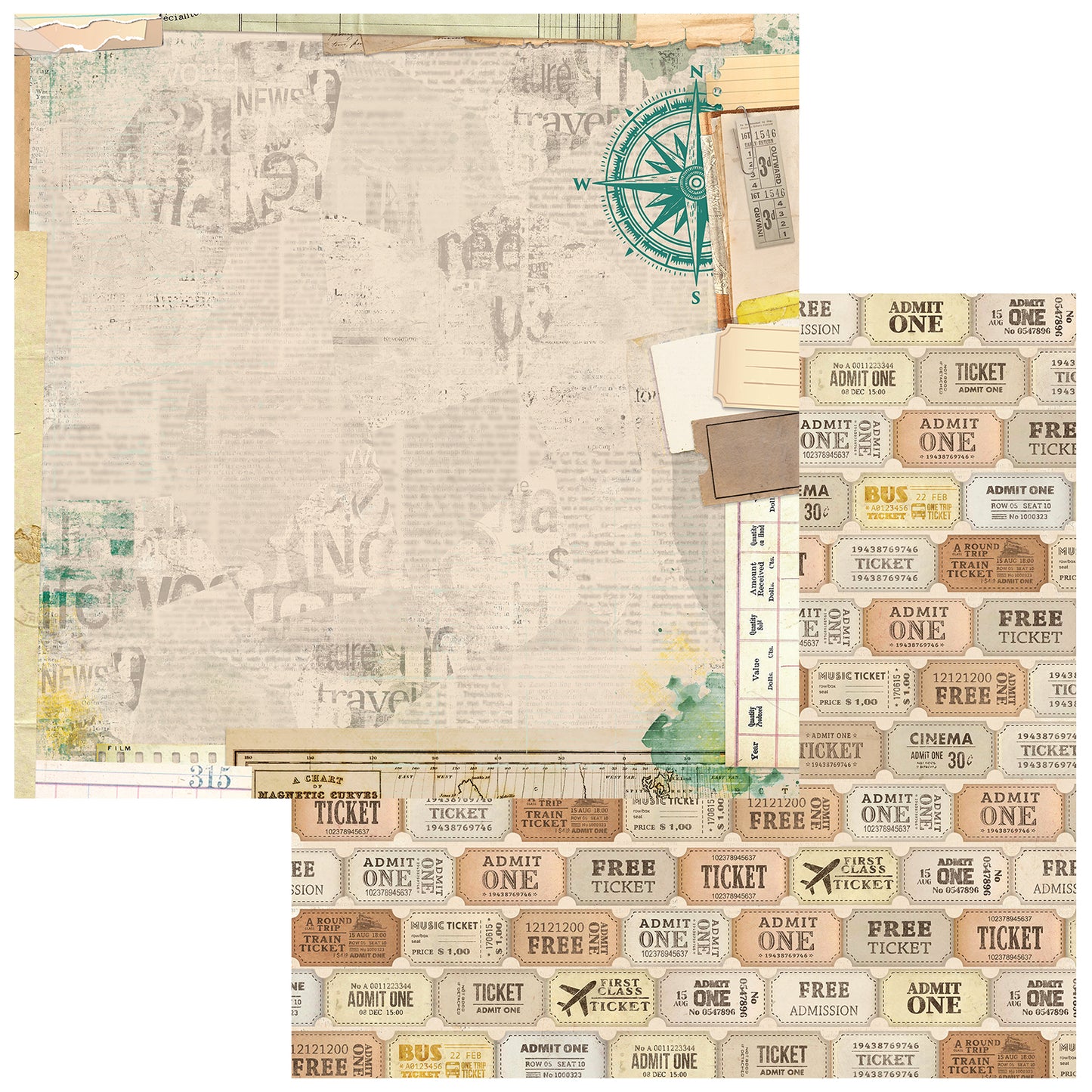 Travel Diaries 12x12 Collection Pack by Michelle Coleman