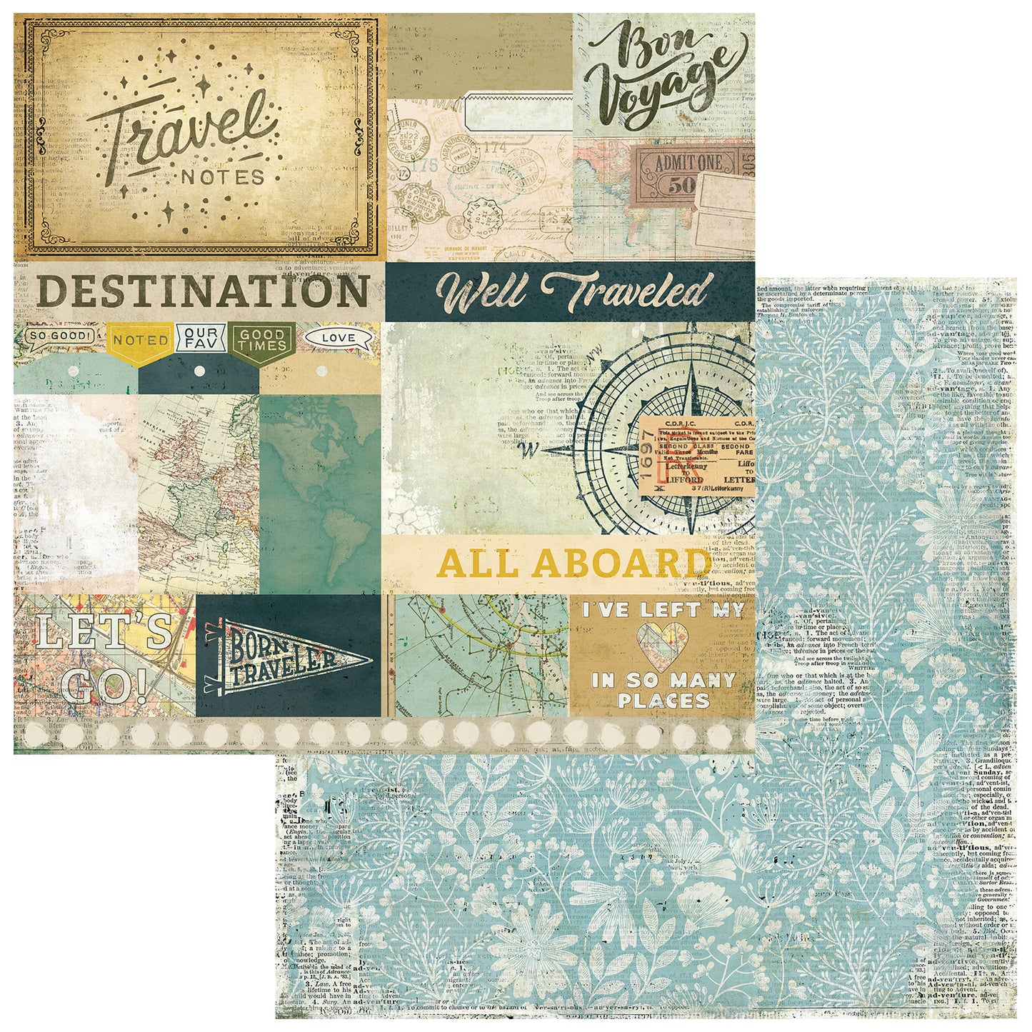 Travel Diaries 12x12 Collection Pack by Michelle Coleman