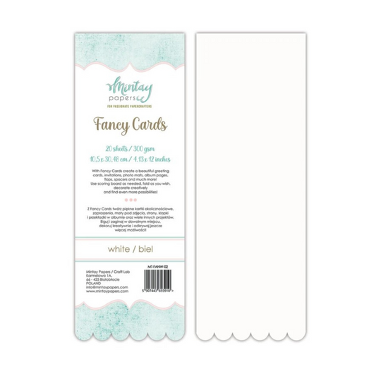 Mintay Fancy Cards 02 White