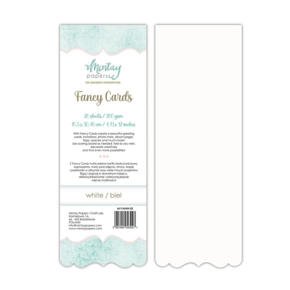 Mintay Fancy Cards 03 White