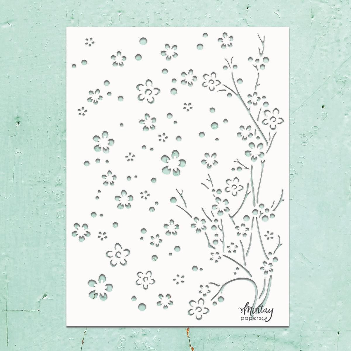 Mintay Kreativa Stencils - Cherry Blossoms