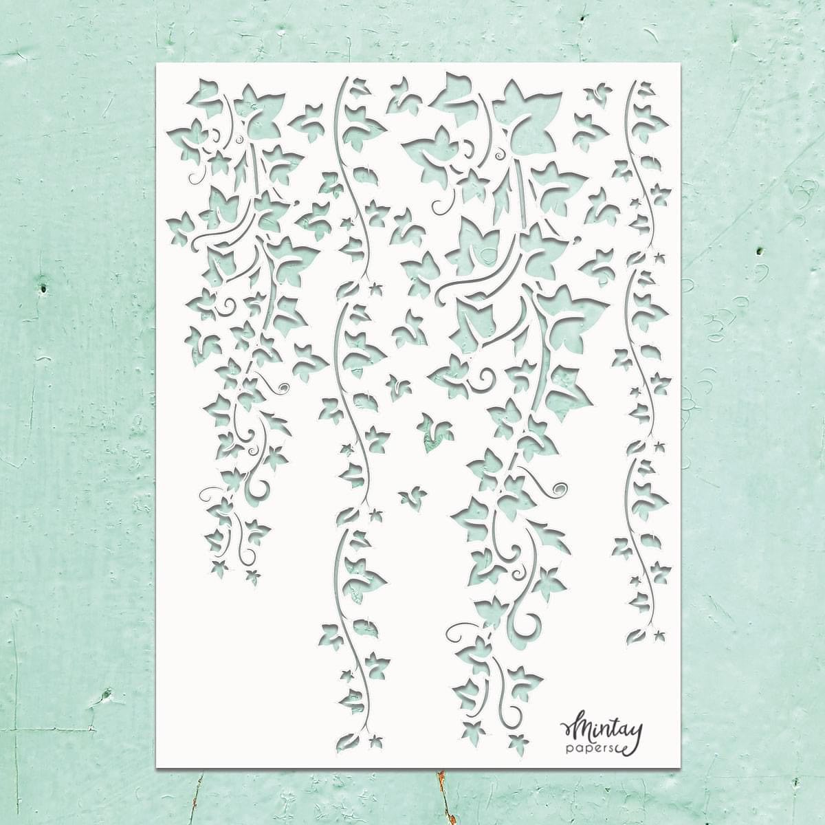 Mintay Kreativa Stencils - Grape Vines