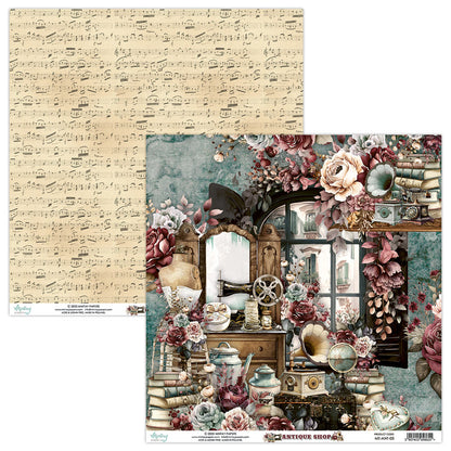 Mintay Papers - Antiques Shop - 12"x12" Scrapbooking Pack