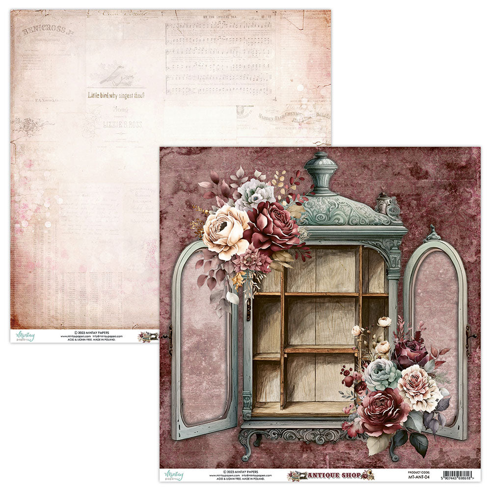 Mintay Papers - Antiques Shop - 12"x12" Scrapbooking Pack