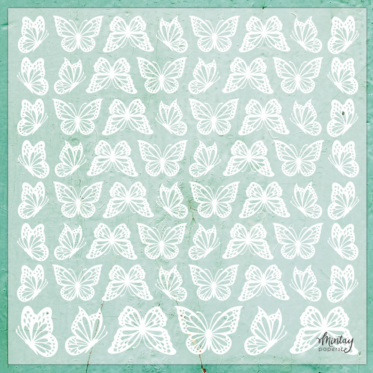 Mintay Papers - Butterflies - Decorative Vellum - MT-VEL-02