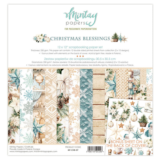 Mintay Papers - Christmas Blessings - 12"x12" Scrapbooking Pack