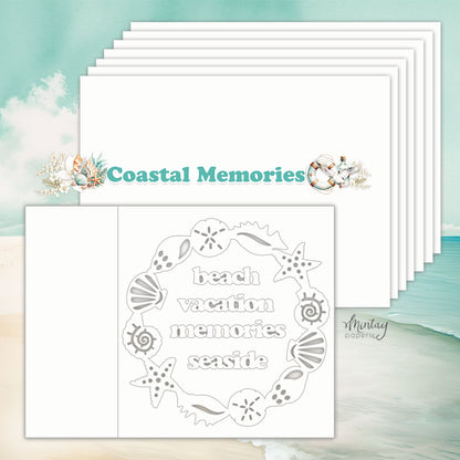 Mintay Papers - Coastal Memories - 6"x8" Chipboard Album Base