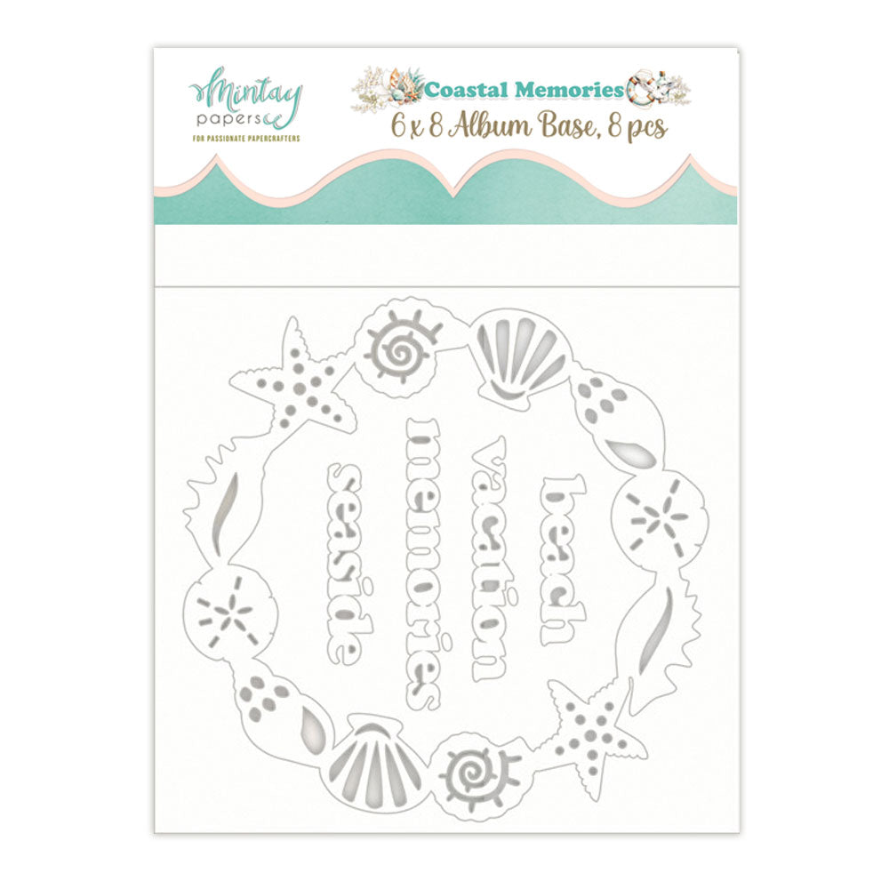 Mintay Papers - Coastal Memories - 6"x8" Chipboard Album Base