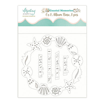 Mintay Papers - Coastal Memories - 6"x8" Chipboard Album Base