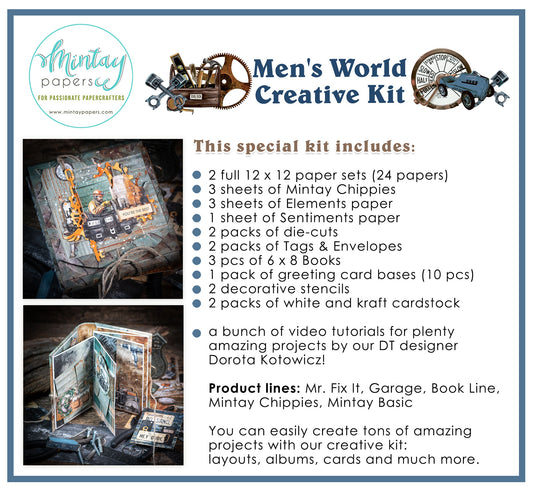 Mintay Papers - Creative Kit - Men's World