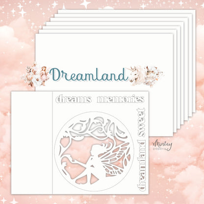 Mintay Papers - Dreamland - 6"x8" Chipboard Album Base