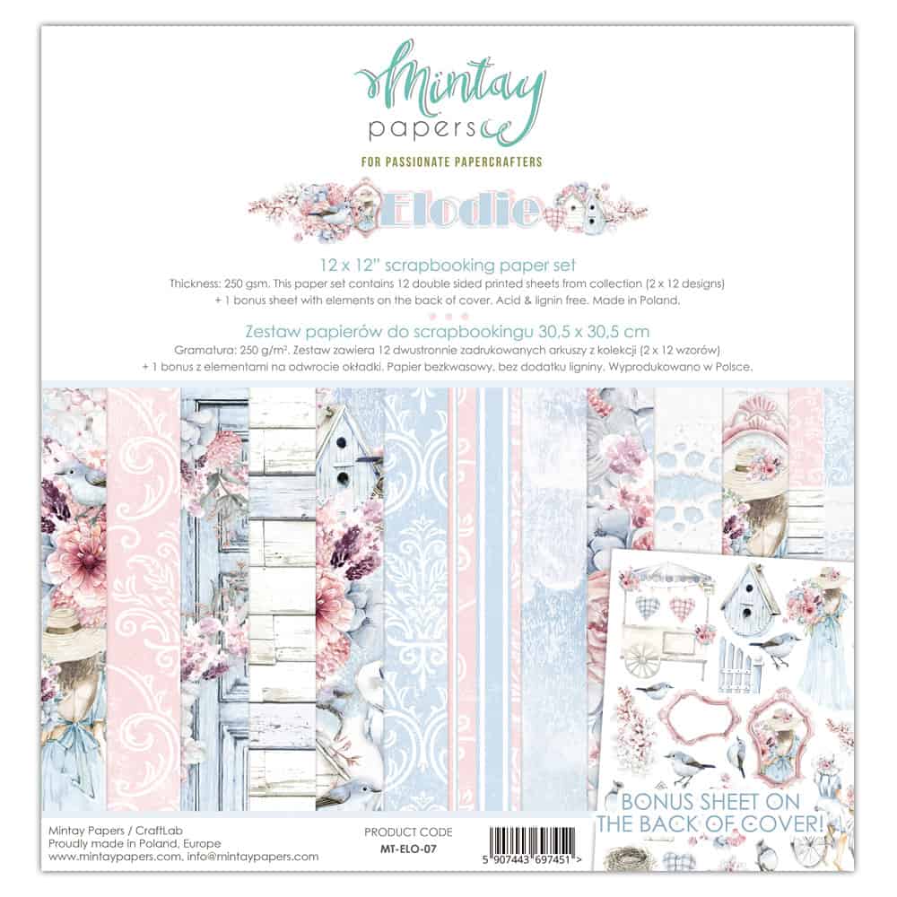 Mintay Papers - Elodie - 12"x12" Scrapbooking Pack