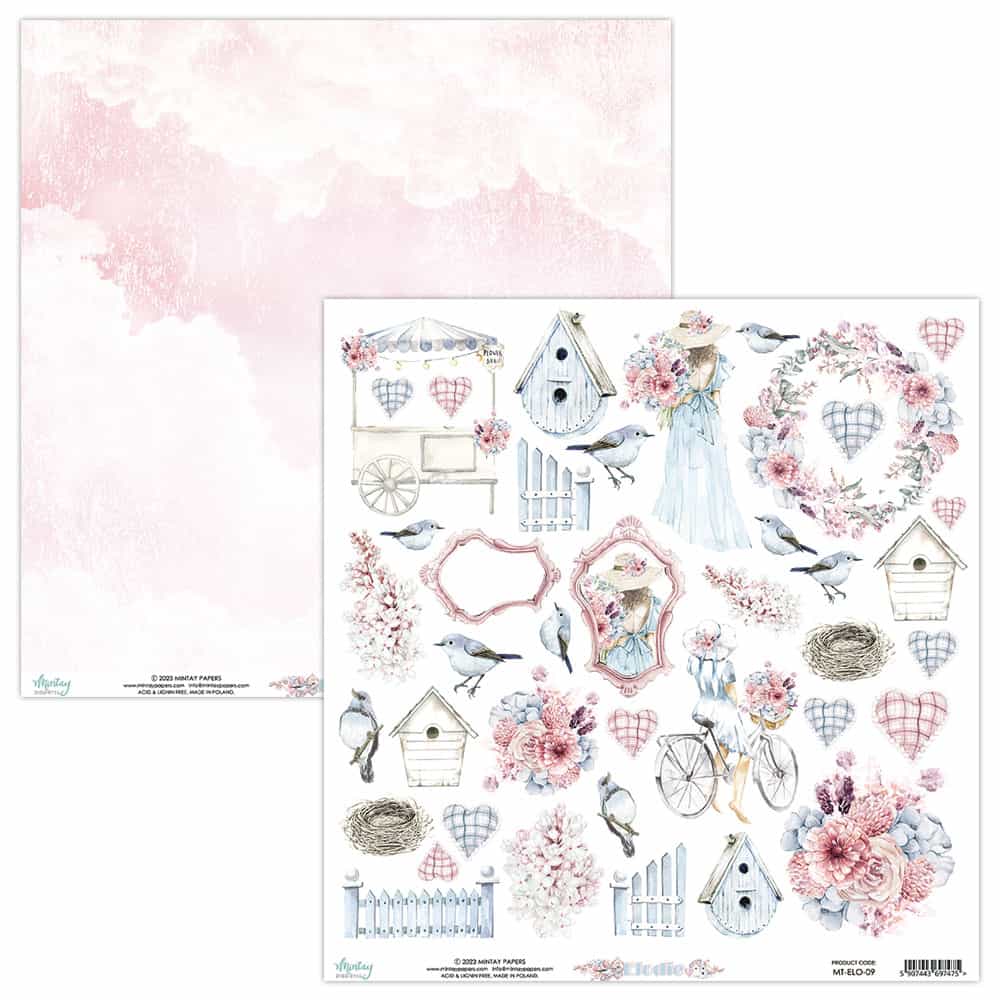 Mintay Papers - Elodie - 12"x12" Scrapbooking Pack