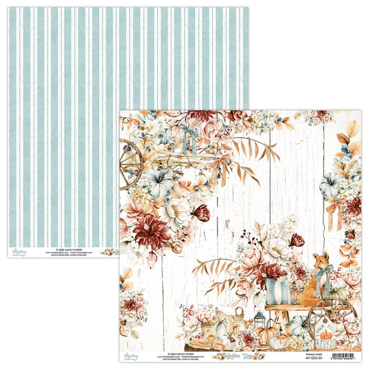 Mintay Papers - Golden Days - 12"x12" Scrapbooking Pack