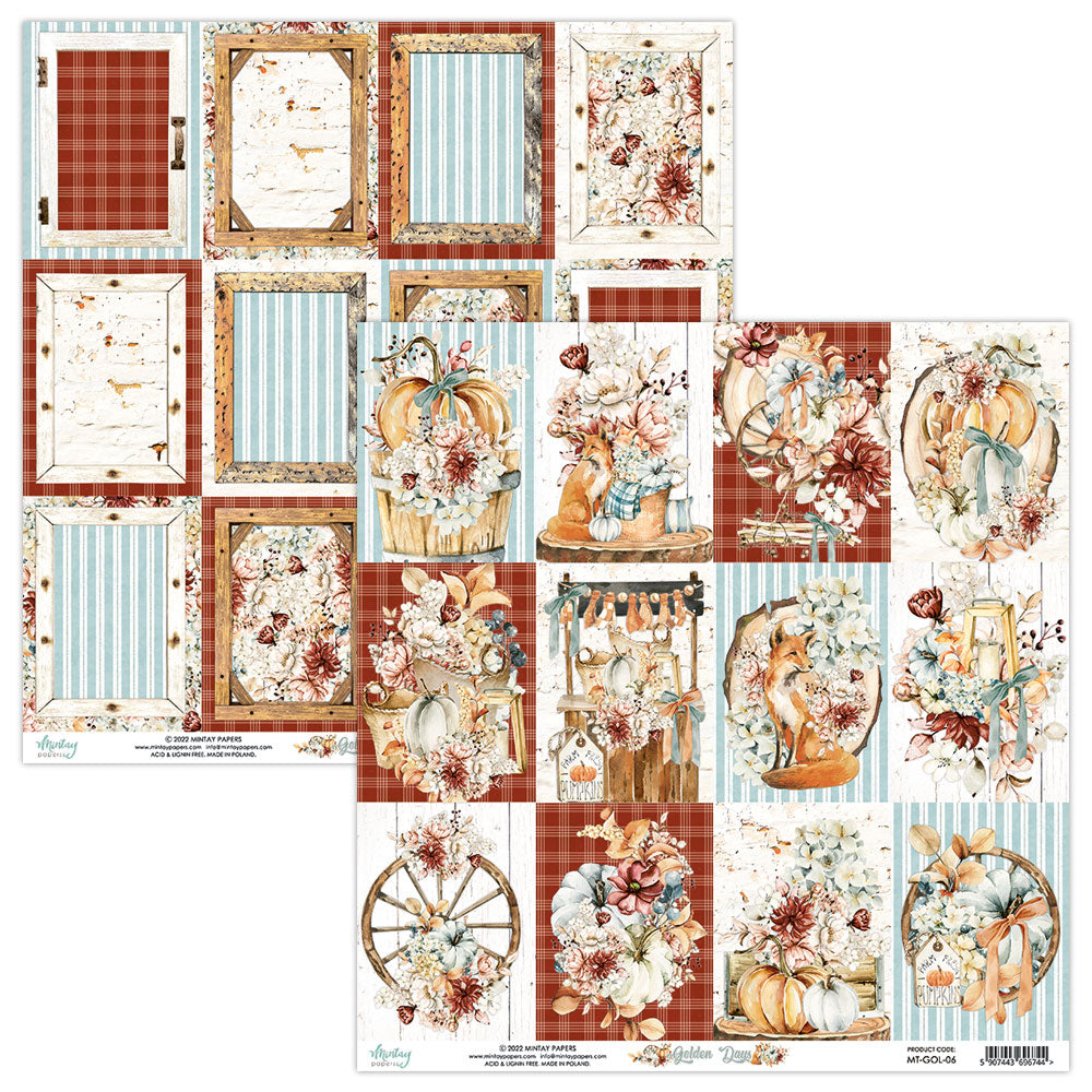 Mintay Papers - Golden Days - 12"x12" Scrapbooking Pack