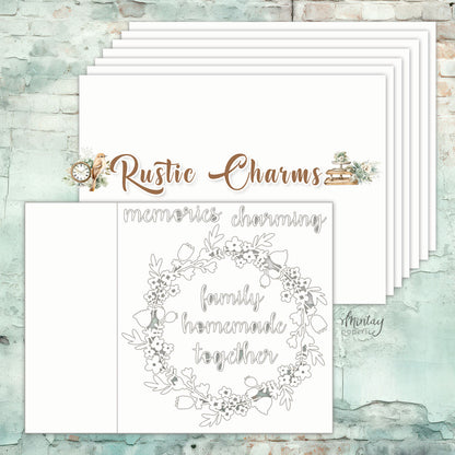 Mintay Papers - Rustic Charms - 6"x8" Chipboard Album Base