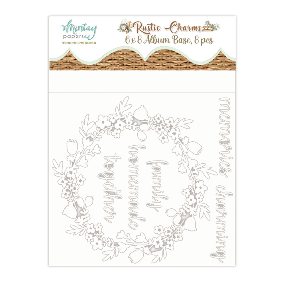 Mintay Papers - Rustic Charms - 6"x8" Chipboard Album Base