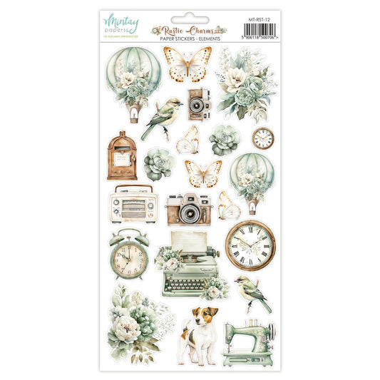 Mintay Papers - Rustic Charms - Sticker Sheet - Elements