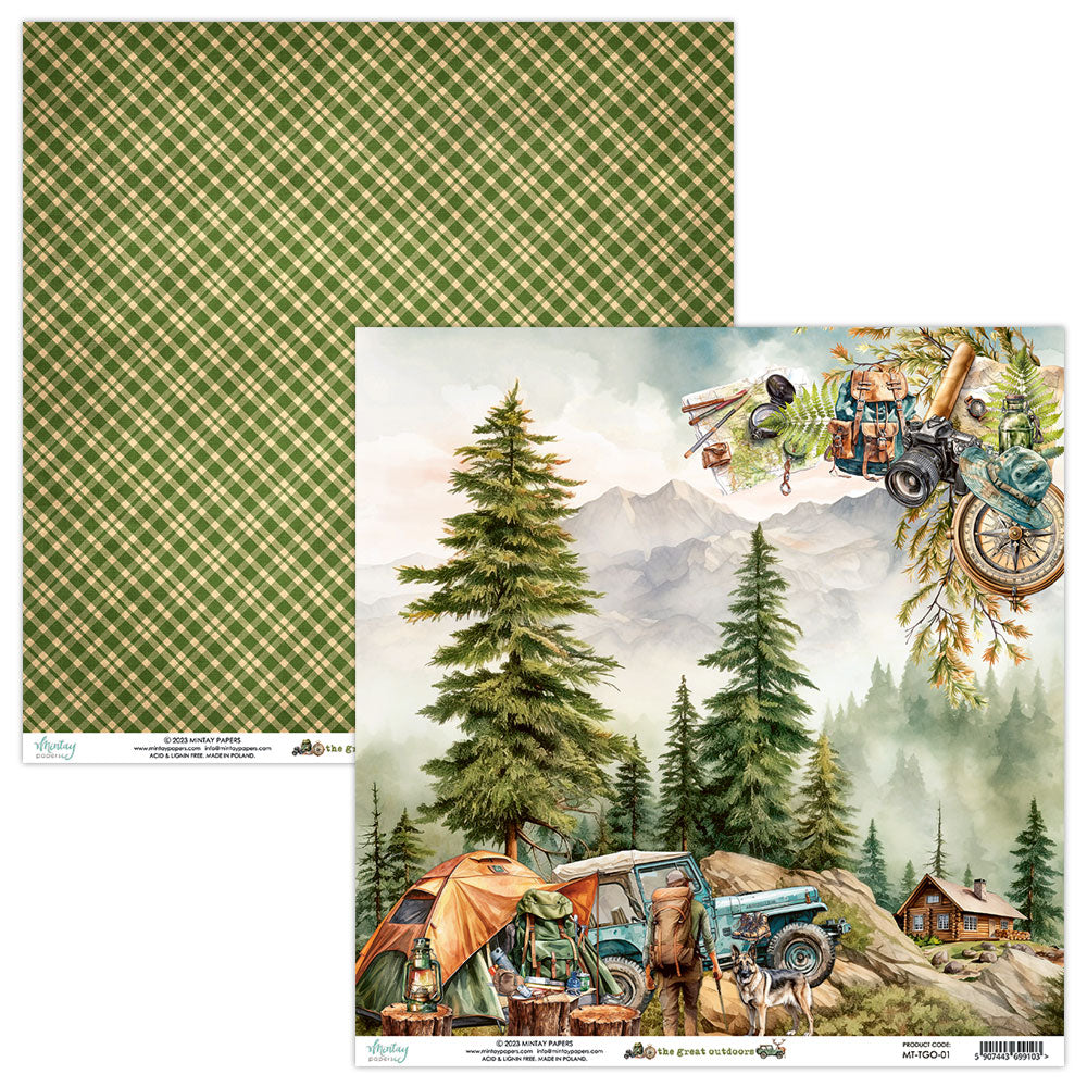 Mintay Papers - The Great Outdoors - 12"x12" Scrapbooking Pack