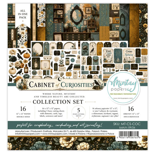 Mintay Papers – Cabinet of Curiosities 12" x 12" Collection Set