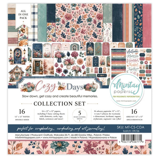 Mintay Papers – Cozy Days 12" x 12" Collection Set