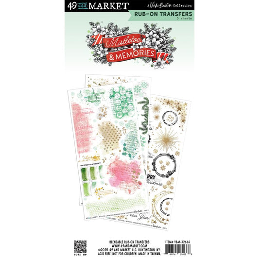 Mistletoe And Memories Blendable Rub-On Transfer Set by Vicki Boutin