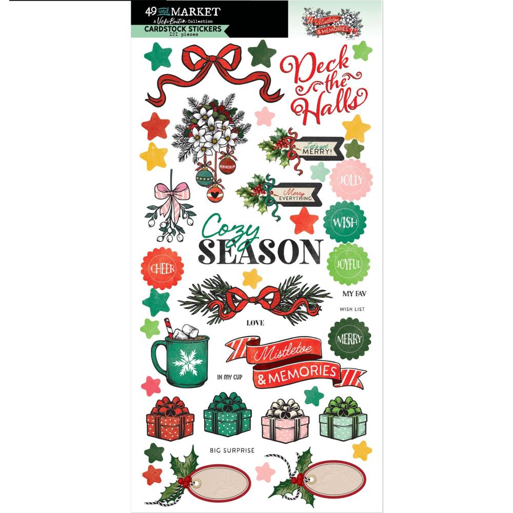 Mistletoe And Memories Die-Cuts Cardstock Stickers By Vicki Boutin