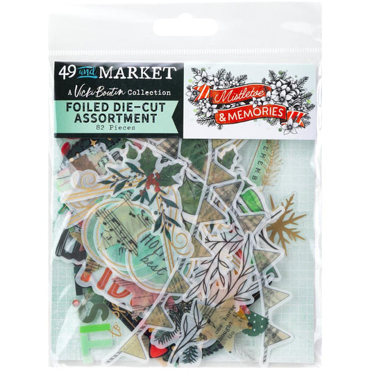 Mistletoe And Memories Foiled Die-Cut Assortment By Vicki Boutin