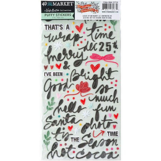 Mistletoe And Memories Puffy Stickers By Vicki Boutin